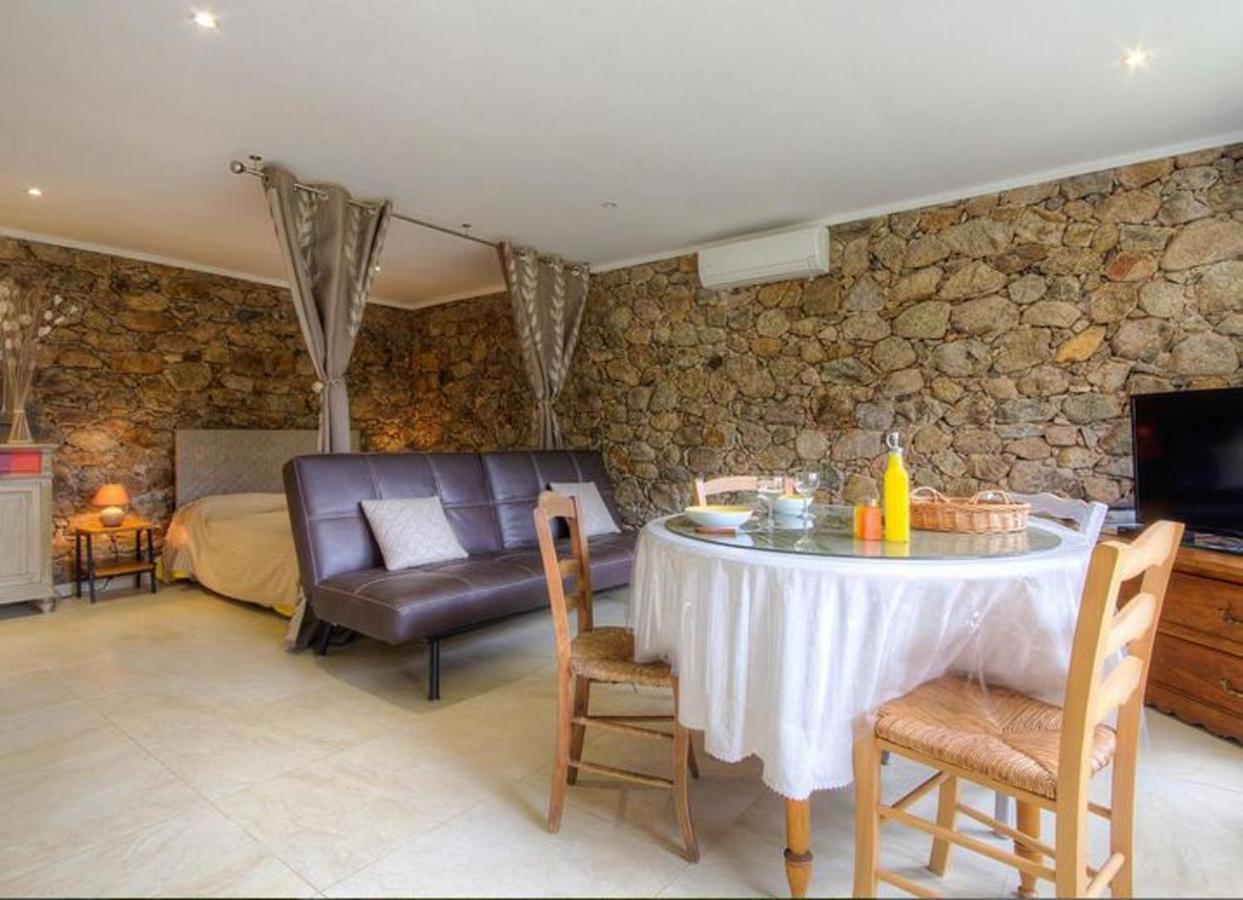 Studio Confortable Avec Vue Sur La Montagne A Moltifao 30M² Jardin Exteriör bild